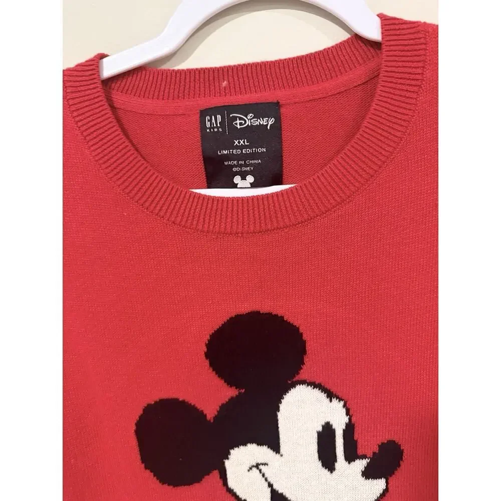 NWOT Gap Kids Disney Mickey Mouse Red Sequin Sweater Limited Edition xXl 2311